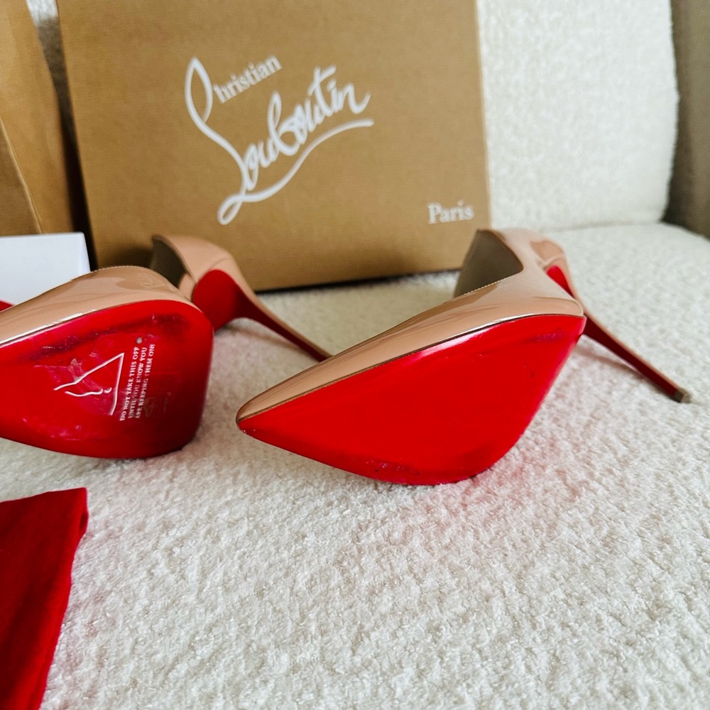 Louboutin Iriza size 41. Worn only once. Heels are too high for me. - Picture 3 of 5